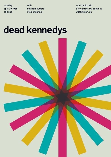 Good colours and overlays #colour #poster #dead kennedys