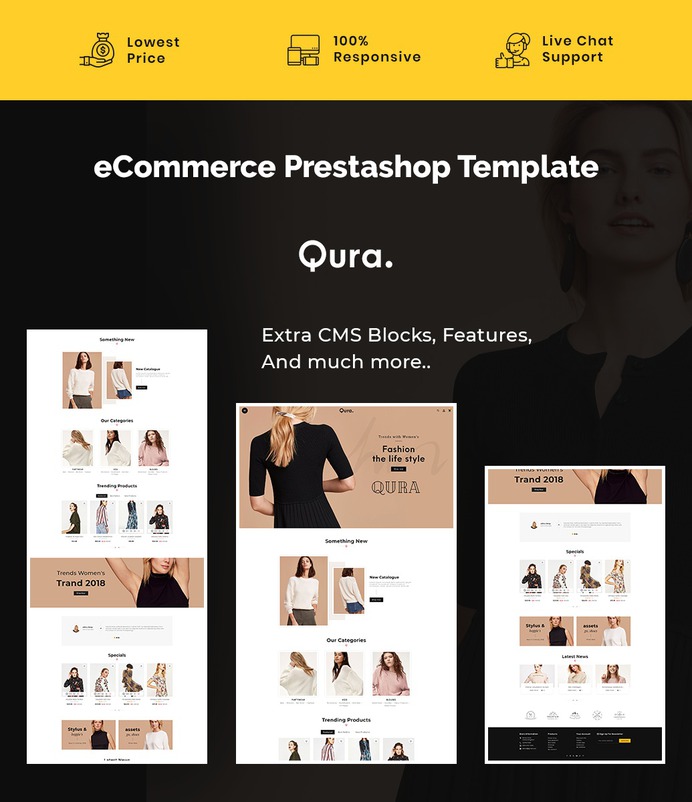 #Qura #Fashion #Clothes #Boutique - #Prestashop #Responsive #Theme | #TemplateTrip #eCommerce #Website #Design #Template