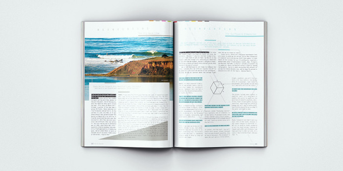 Surfing Magazine Editorial 2012 - Joy Stain #surf #surfing #print #spread #layout #editorial #magazine #typography