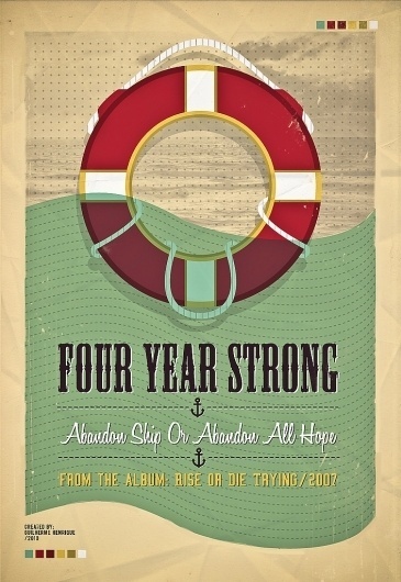 All sizes | four year strong | Flickr - Photo Sharing! #illustration #gig #poster