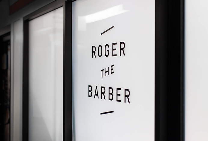 Roger The Barber by Cast Iron Design #glass print #branding