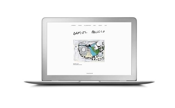 Daniel Palillo website. Design Tony Eräpuro