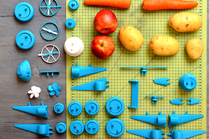 'open toys' were created by canadian industrial designer Samuel N. bernier #toys #fruits #play