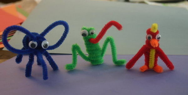 50+ Pipe Cleaner Animals for Kids #cleaner #pipe #kids #diy #animal