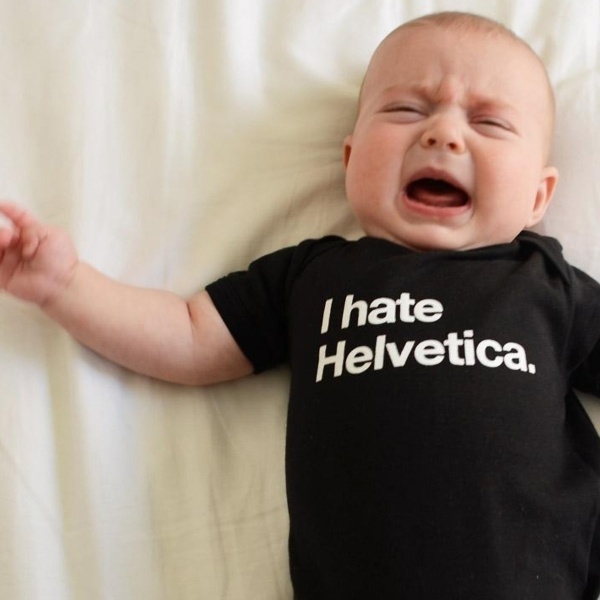 I Hate Helvetica Onesie #helvetica