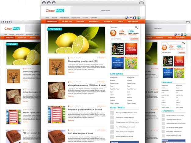 Wordpress blog theme psd template Free Psd. See more inspiration related to Template, Psd, Blog, Theme, Wordpress and Horizontal on Freepik.