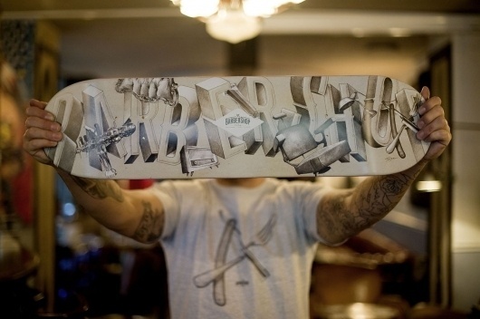Barbershop | Tyrsa #skateboard #illustration #identity #typography