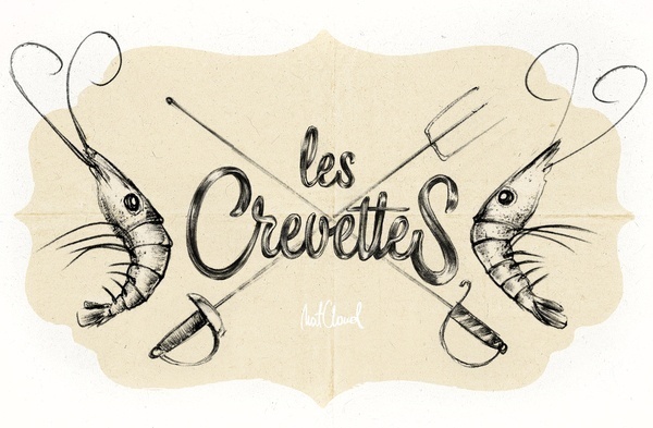 LES CREVETTES by Mateusz Chmura #design #graphic #typography