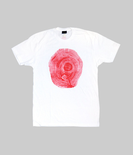 Fourth is King x Bryan Nash Gill: Locust White #woodcut #clothing #tree #design #tshirt #art #fashion #style