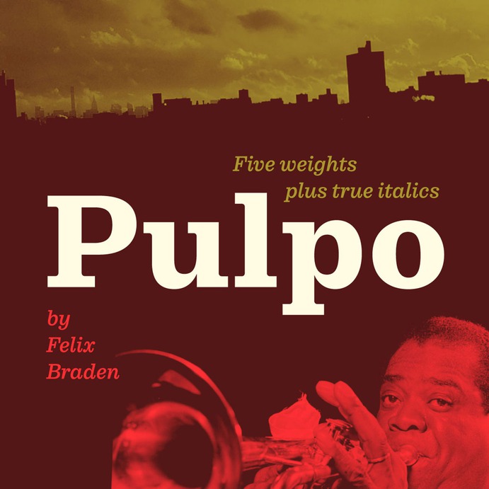 Pulpo Typeface - Mindsparkle Mag Felix Braden designed Pulpo – a friendly and comfortable looking Clarendon ideally suited for editorial, advertising and packaging as well as web and app design. #typeface #typography #logo #packaging #identity #branding #design #color #photography #graphic #design #gallery #blog #project #mindsparkle #mag #beautiful #portfolio #designer
