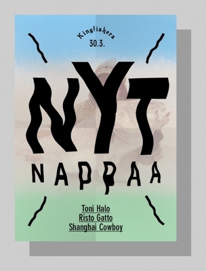 Toni Halonen #toni #typography #halonen #poster #blue #green