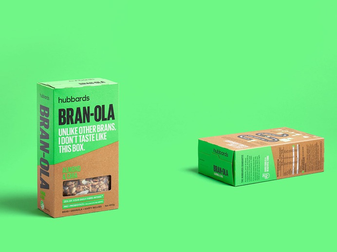 Hubbards Bran-ola - Mindsparkle Mag Onfire Design have refreshed the Hubbards brand and designed the packaging for the first product in a new phase of growth for the brand. #logo #packaging #identity #branding #design #color #photography #graphic #design #gallery #blog #project #mindsparkle #mag #beautiful #portfolio #designer