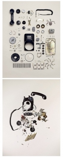 Disassembled Retro Items Photography by Todd McLellan » Design You Trust – Social design inspiration! #phone #retro