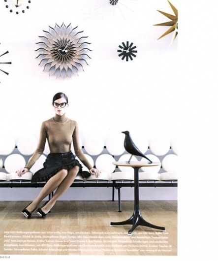 Photography: Vitra Campus Fashion by Pasquale Abbattisata | Daily Icon #modern #nelson #bird #women #photography #mfurniture #eames