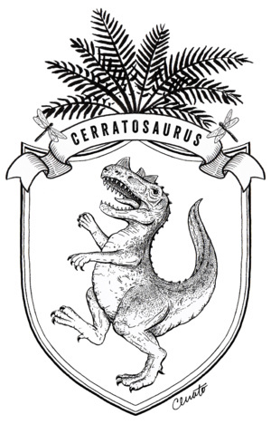 "Ceratosaurus" by Chris Cerrato | http://www.cerratosaurus.com/