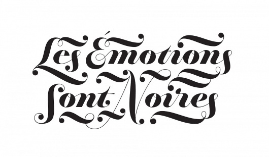 Les Emotions Sont Noires #noire #french #type #face #typography
