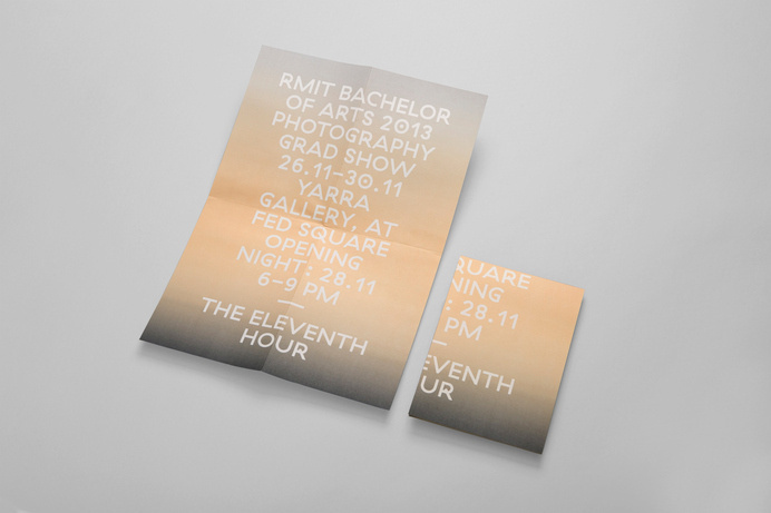 mildred & duck — the eleventh hour #design #exhibition #photography #poster #gradient