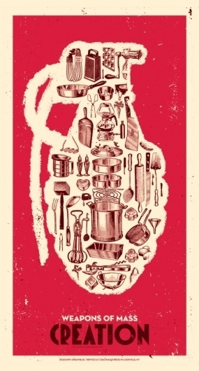 // The Chic-Type Blog #creative #silkscreen #weapon #print #retro #mass #poster #creation