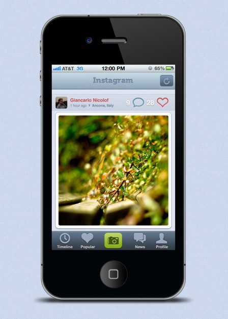 Instagram redesign Free Psd. See more inspiration related to Instagram, Iphone, Ui, Vertical and Redesign on Freepik.