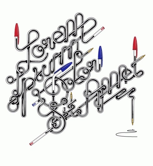 Typography on the Behance Network #biro #ipsum #trochut #lorem #typography