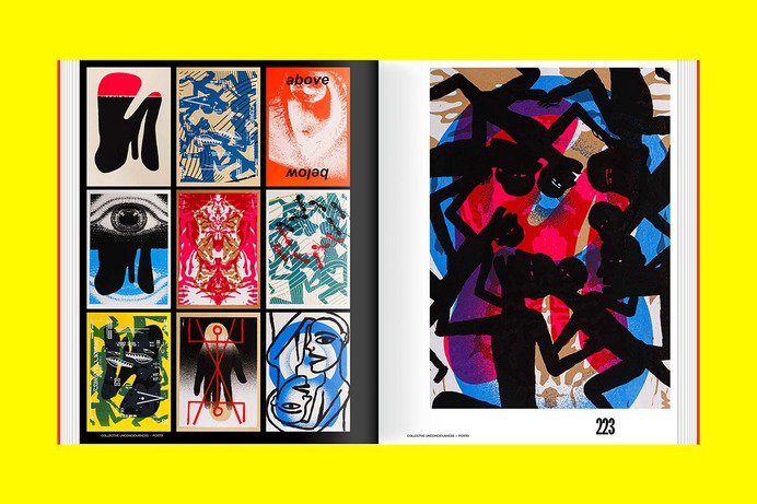 Lars Harmsen and Markus Lange, the visionary duo behind Poster Rex, know about the power of signs. Their posters combine contemporary aesthetics with uncomfortable images from our turbulent times, often in a political and/or socio-critical context. Poster Rex represents pop culture and the enduring strength of creativity and human resilience, the rebellious spirit of Poster Rex provokes and awakens hope.

This is evidenced not only by the screen-printed posters but also by the powerful statements of over 25 designers and artists they've collaborated and printed with on-site, including notable figures such as Peter Bankov (CZ), Edwin van Gelder (NL), Mirko Borsche (DE), Götz Grämlich (DE), Ariane Spanier (DE), Officina Arara (PT), Yetkin Başarır (TR), and many more ...

REBEL PRINTS—The Poster Rex Manifesto is a selection of screen-printed posters created over the last 10 years in collaboration with Poster Rex and artists from around the world.

Publisher: Slanted Publishers
Editors, Design & Concept: Lars Harmsen, Markus Lange
Release: September 2024
Format: 21 × 27 cm
Volume: 288 pages
Language: English 
Printing: full-color offset printing with fluorescent and silver spot colors, Offizin Scheufele, Germany
Paper: Changing uncoated papers by Metapaper
Workmanship: Softcover with flaps, open thread-stitching
ISBN: 978-3-948440-80-0
Price: €42.– (DE)

Buy here: slanted.de/product/rebel-prints-the-posterrex-manifesto