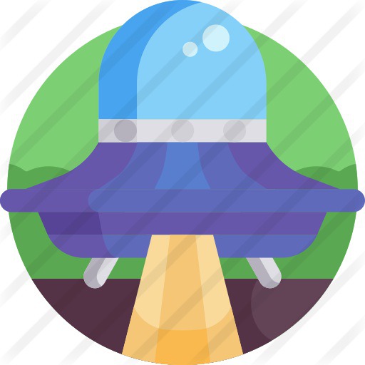 See more icon inspiration related to sci fi, Science fiction, miscellaneous, ufo, spaceship, transportation, extraterrestrial, alien and transport on Flaticon.