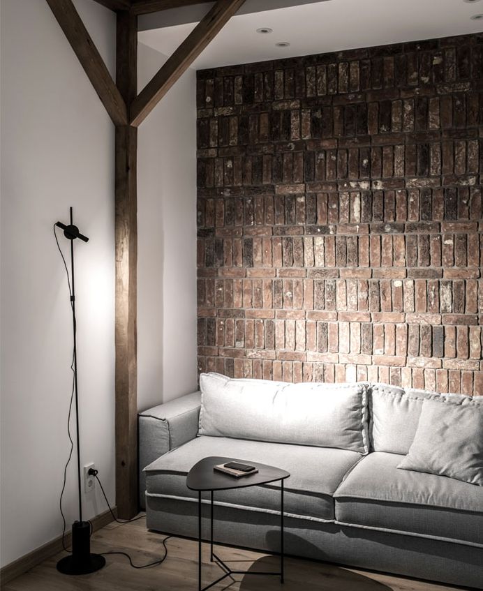 Whitewashed Walls and Brickwork Interior at House in the Suburbs of Kiev - InteriorZine