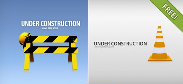 4 under construction pages Free Psd. See more inspiration related to Template, Construction, Backgrounds, Illustration, Under construction, Horizontal and Pages on Freepik.
