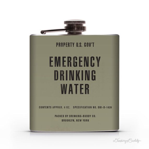 Vintage Emergency Drinking Water Property of U.S. Gov't