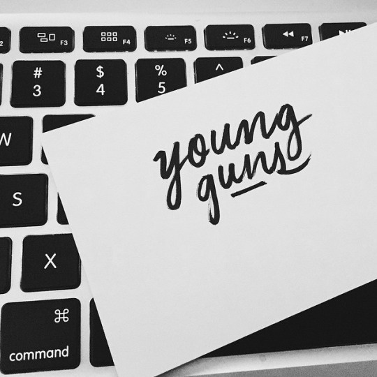 Young Guns by Jordan Lyle #lettering #white #jordan #design #black #lyle #and #typography