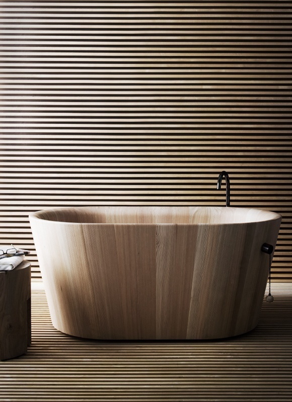 Wooden bathtub #design #product #industrial #craftsmanship #engineering