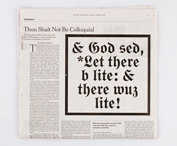 nyt-bible.jpg (JPEG Image, 700 × 578 pixels) #lettering #letters #design #black #type #layout #typography