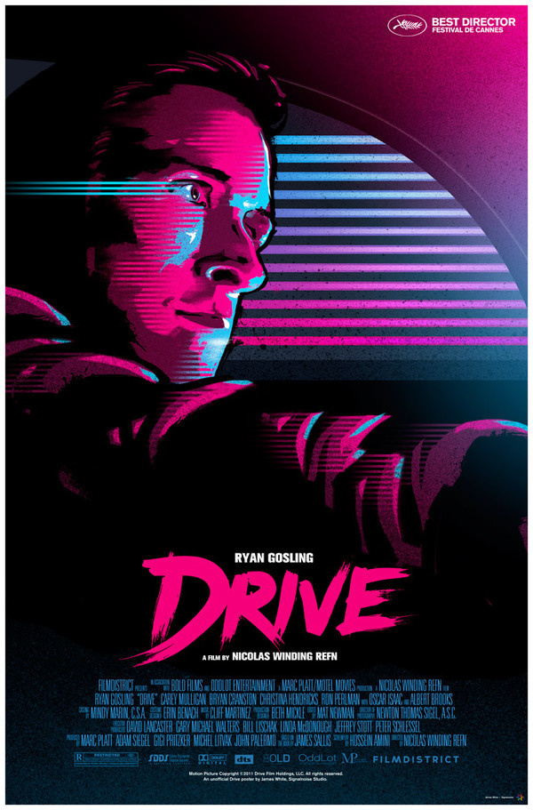 Drive Poster by James White #movie #white #signalnoise #cover #james #illustration #drive #poster #film