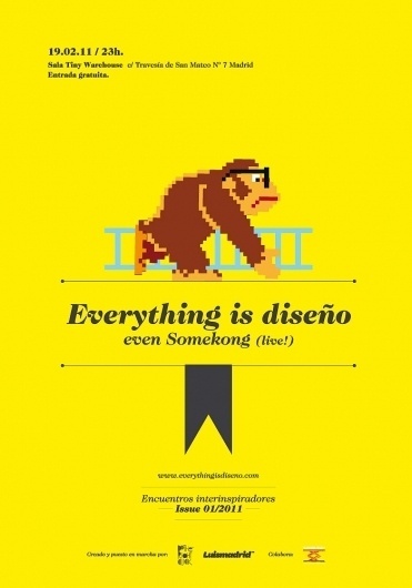 Everything is diseño | Encuentros interinspiradores #donkey #kong #poster