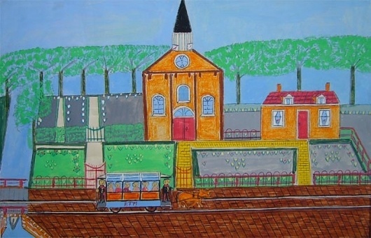 Museumzondag, -kunst om weer in te kunnen geloven- #naive #illustration #painting