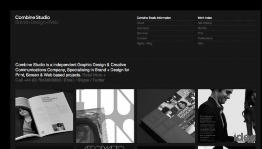 Combine Studio - Web design inspiration from siteInspire #fdgfdg