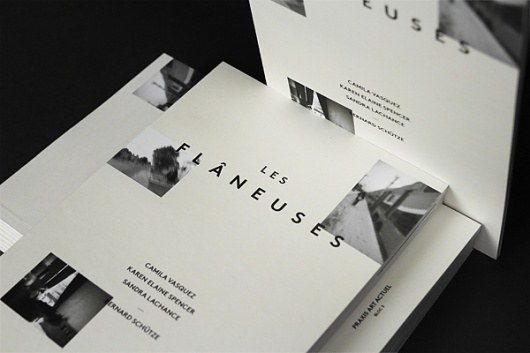 Les Flâneuses on the Behance Network #edition #center #print #book #brown #art #typo #thumbnails #typography
