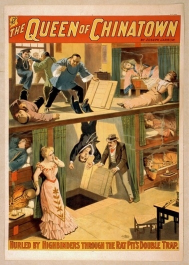 The queen of Chinatown by Joseph Jarrow. #chinatown #of #trapdoor #1899 #illustration #poster #jarrow #queen