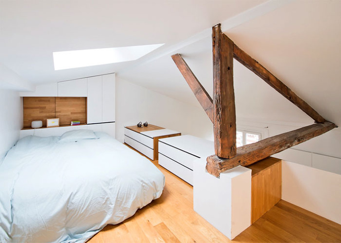 Fashionable Parisian Apartment by SABO Project - #decor, #interior, #homedecor, #furniture, #bedroom