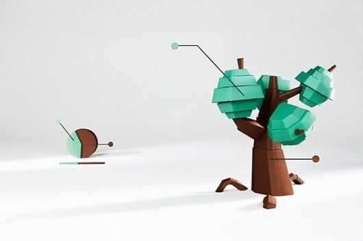 Design & Data by Le Creative Sweatshop | strictlypaper #cubic #tree