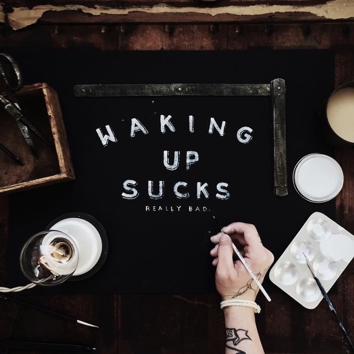 Waking up sucks by Christian Watson