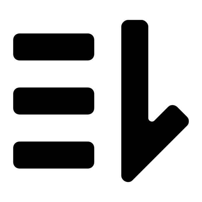 See more icon inspiration related to sort, descendant and arrows on Flaticon.