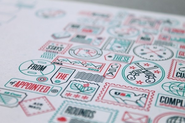 Not For Rental on Behance #print #stamps #icons #outline
