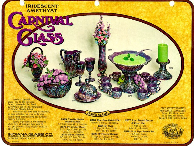 Indiana Iridescent Amethyst Glass