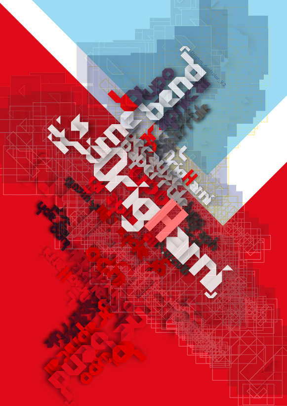 OrigHami #font #geometry #poster #paper #typography