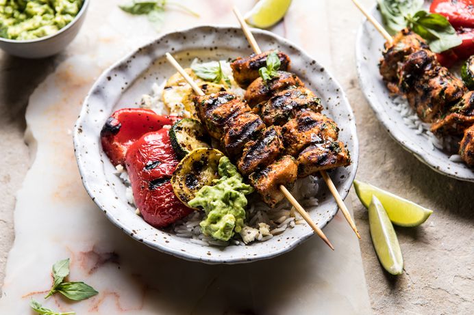 California Chicken, Veggie, and Avocado Rice Bowls - The Chriselle Factor