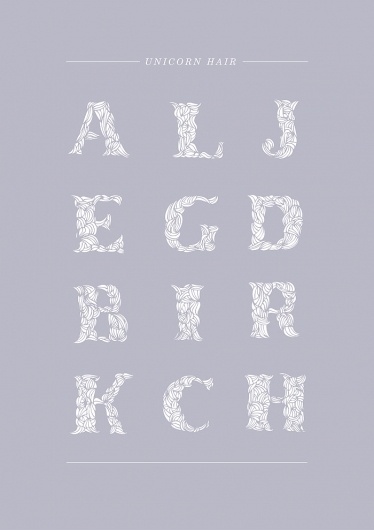 Gohar Avagyan – graphic designer #hair #illustrative #unicorn #typography