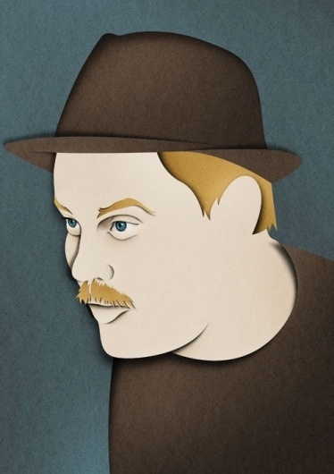 Eiko Ojala » Portraits #papercut #portrait