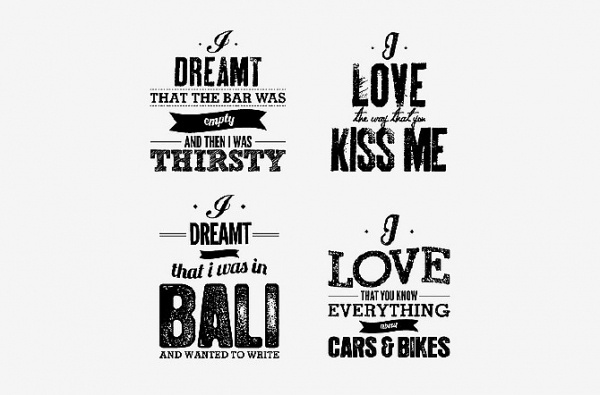 For Lovers Only Typography - WRMSNFCTD | Creative Contagion #type