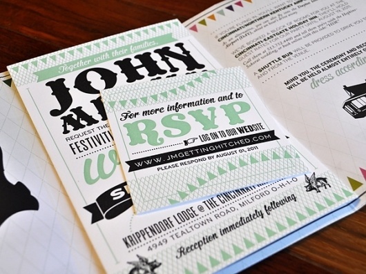 Megan and John Wedding Invitation - FPO: For Print Only #print #invitation